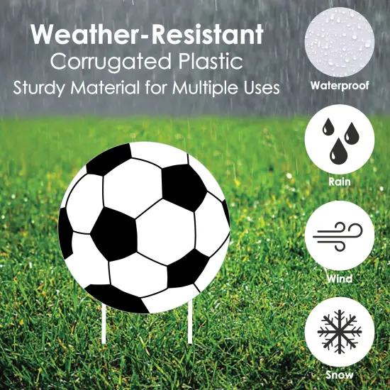 Big Dot of Happiness Goaaal - Soccer Lawn Decorations - Outdoor Baby Shower or Birthday Party Yard Decorations - 10 Piece {6}