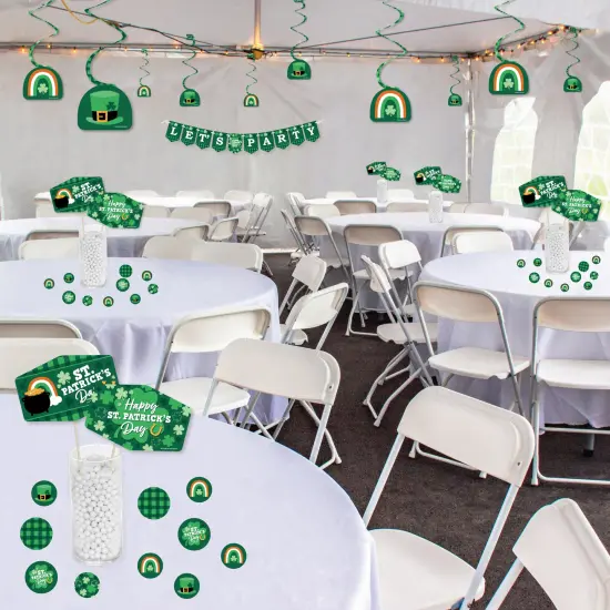 Big Dot of Happiness Shamrock St. Patrick's Day - Saint Paddy&rsquo;s Day Party Supplies Decoration Kit - Decor Galore Party Pack - 51 Pieces {4}