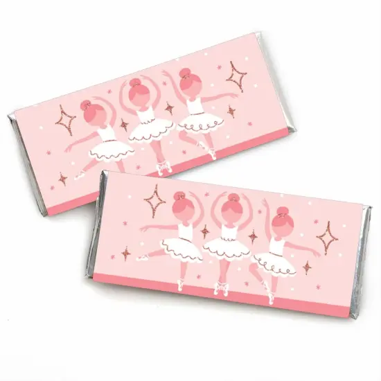 Big Dot of Happiness Tutu Cute Ballerina - Candy Bar Wrapper Ballet Birthday Party or Baby Shower Favors - Set of 24 {1}