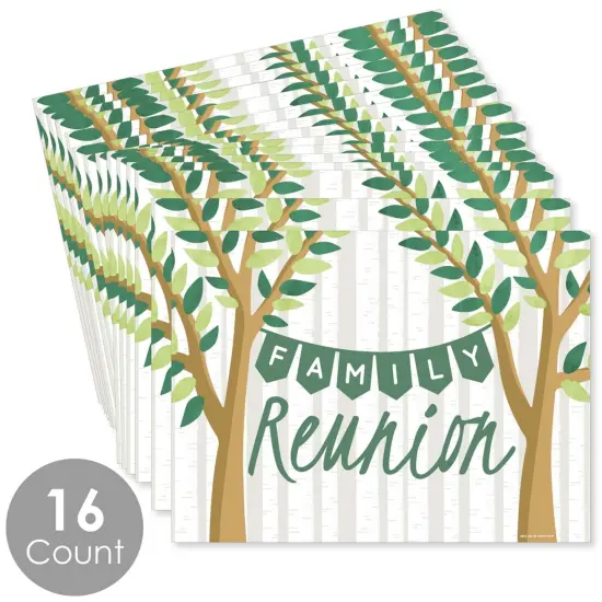 Big Dot of Happiness Family Tree Reunion - Party Table Decorations - Family Gathering Party Placemats - Set of 16 {4}