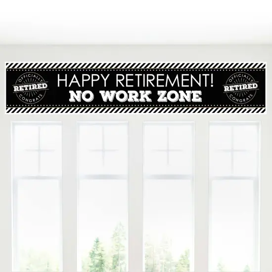 Big Dot of Happiness Happy Retirement - Retirement Party Decorations Party Banner {1}