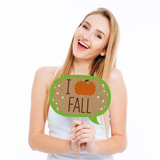 Big Dot of Happiness Pumpkin Patch - Fall, Halloween or Thanksgiving Party Photo Booth Props Kit - 20 Count {4}