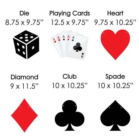 Big Dot of Happiness Hanging Las Vegas - Outdoor Casino Party Hanging Porch and Tree Yard Decorations - 10 Pieces {7}