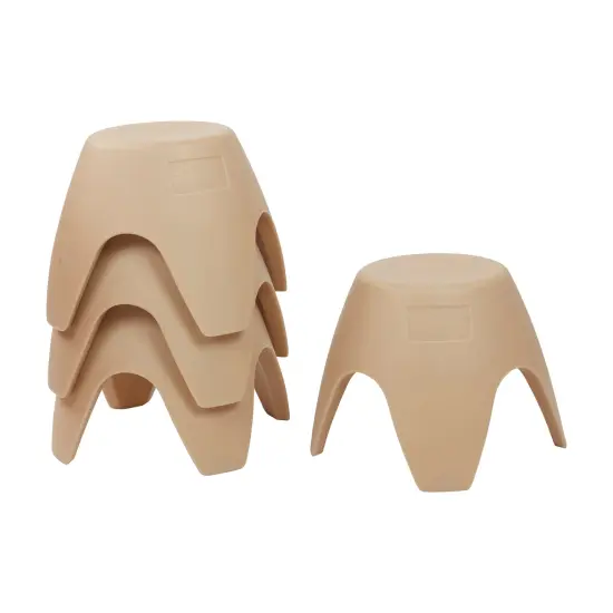 Ayana Stool Set, Flexible Seating, 4-Pack Sand {1}