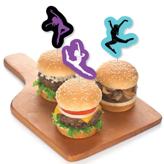 Big Dot of Happiness Must Dance to the Beat - Dance - Dessert Cupcake Toppers - Birthday Party or Dance Party Clear Treat Picks - Set of 24 {4}