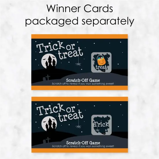 Big Dot of Happiness Trick or Treat - Halloween Party Game Scratch Off Cards - 22 Count {4}