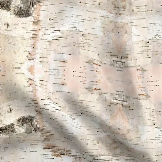 Various Fabrics by the Yard or Fat Quarter Small White Birch Pale Nature Bark Tree Woodland Custom Printed Fabric by Spoonflower {5}