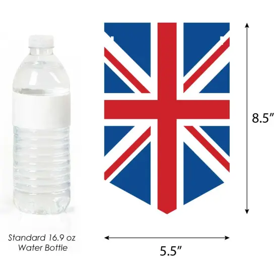 Big Dot of Happiness Cheerio, London - British UK Baby Shower Bunting Banner - Party Decorations - Welcome Baby {3}