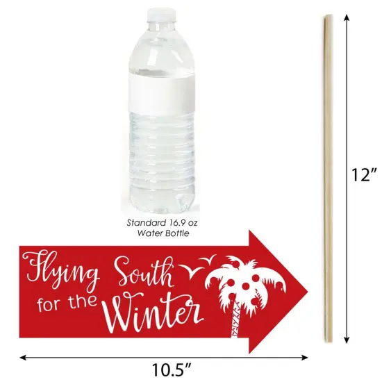 Big Dot of Happiness Funny Flamingle Bells - Tropical Flamingo Christmas Photo Booth Props Kit - 10 Piece {4}