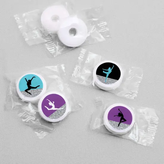 Big Dot of Happiness Must Dance to the Beat - Dance - Birthday Party Round Candy Sticker Favors - Labels Fits Chocolate Candy (1 Sheet of 108) {4}