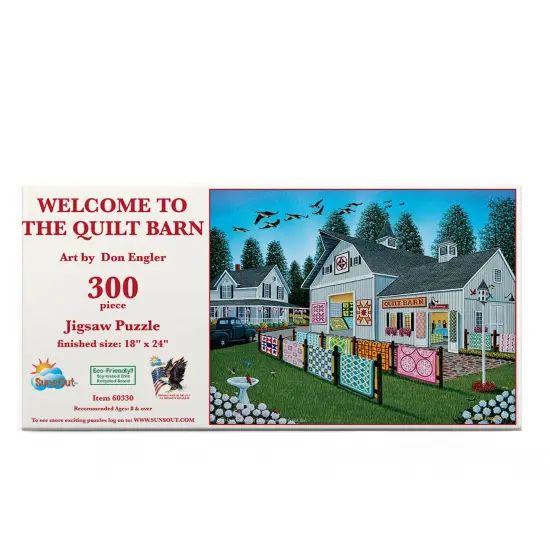 Sunsout Welcome to the Quilt Barn 300 pc Jigsaw Puzzle 60330 {4}