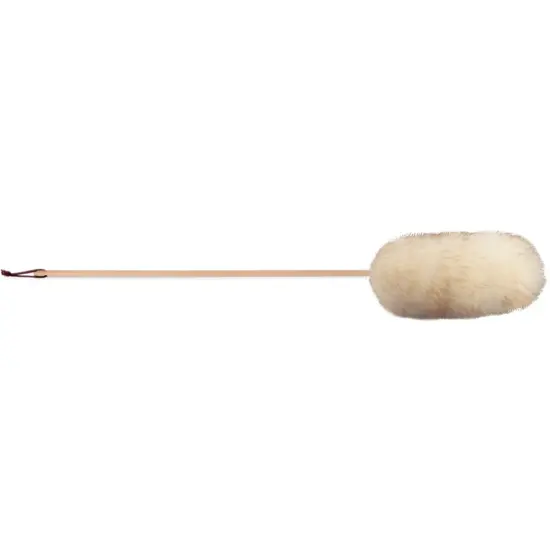 Wool Shop Lamb's Wool Duster with Haning Handle All-Natural Dust Magnet USA Made 36" {1}