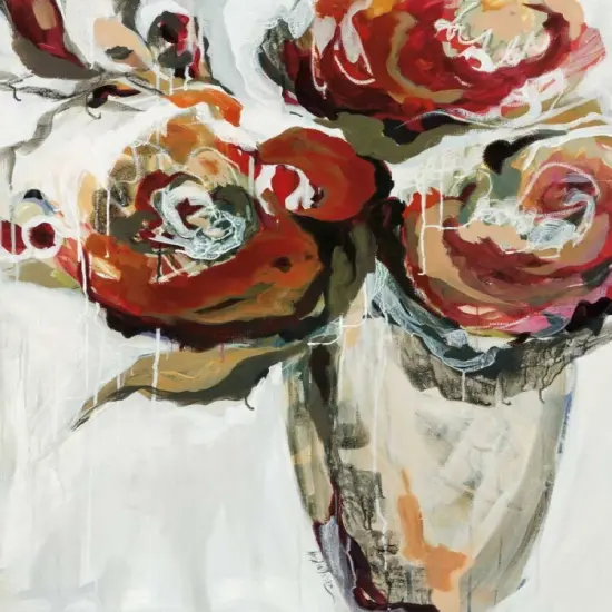 Persimmon Blooms Poster Print by Angela Maritz - Item # VARPDX16576 {1}