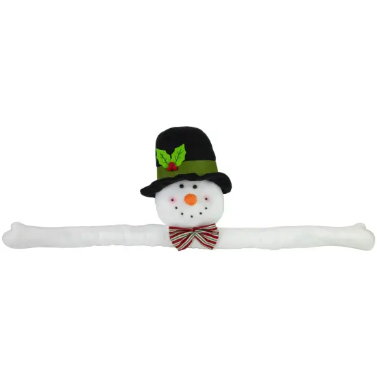 Northlight 25" Plush Snowman Christmas Tree Topper, Unlit White {6}