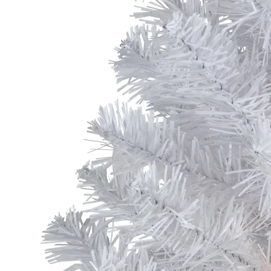 Northlight 3' Pre-Lit LED Snow White Medium Artificial Christmas Tree - Clear Lights {6}