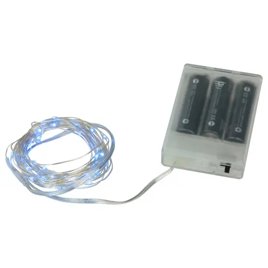 Northlight Micro Fairy Christmas Lights - LED Blue - 16' Copper Wire - 100ct {7}