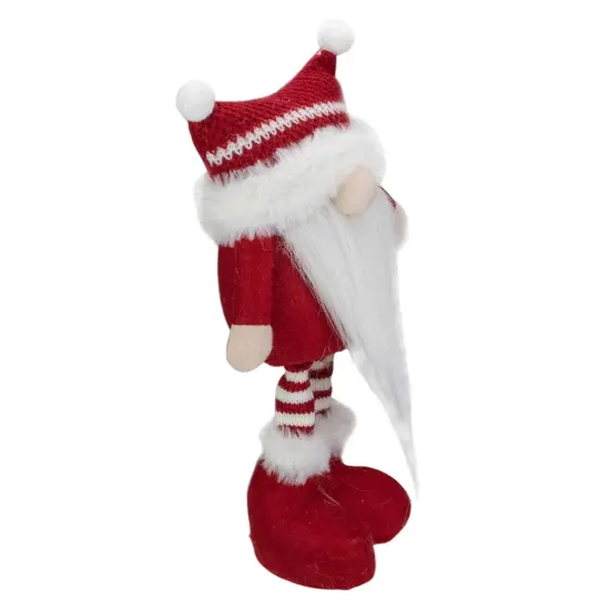 Northlight Standing Christmas Gnome with Pom Pom Hat Figure - 12.5" - Red and White {4}