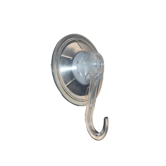 Simple Living 4" Push Lock Suction Cup Christmas Wreath Hanger, Holds up to 10 lbs Clear {4}