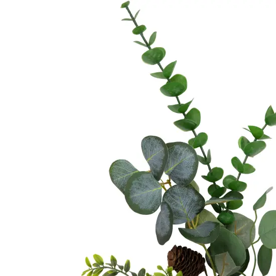 Northlight 32" Eucalyptus, Pinecones and Blueberries Artificial Pine Christmas Spray Green {5}