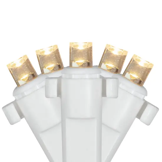 Northlight LED Wide Angle Net Style Christmas Lights - 4' x 6' - Warm White - White Wire Clear {5}