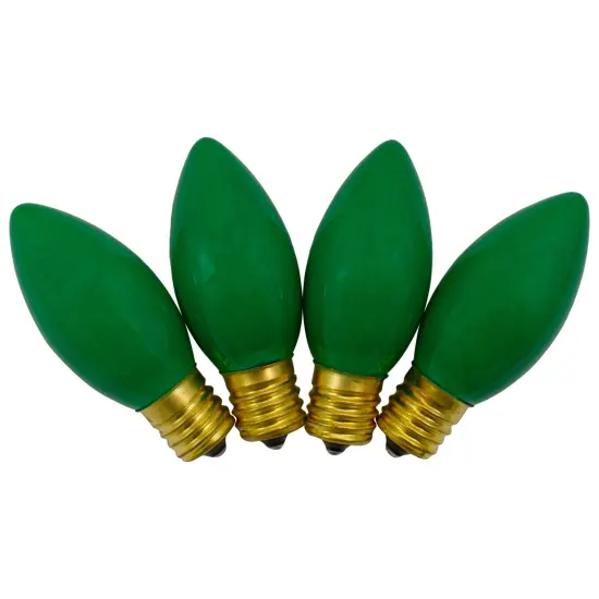 Northlight C9 Opaque Christmas Replacement Bulbs - Green - 4ct {4}