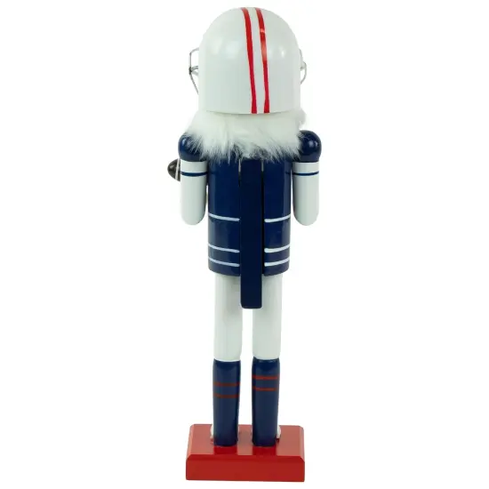 Northlight 14" Red and White Wooden Christmas Nutcracker Football Player {6}