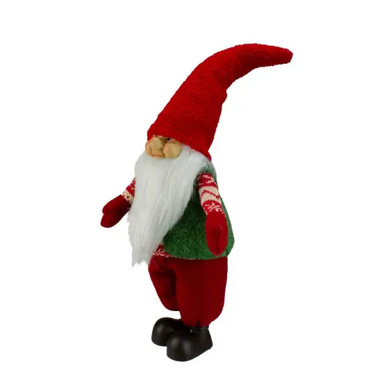 Northlight Smiling Santa Christmas Gnome Figure - 23" - Red and Green {6}