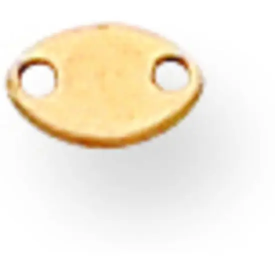 14K Gold Chain Tag 4.8mm {1}