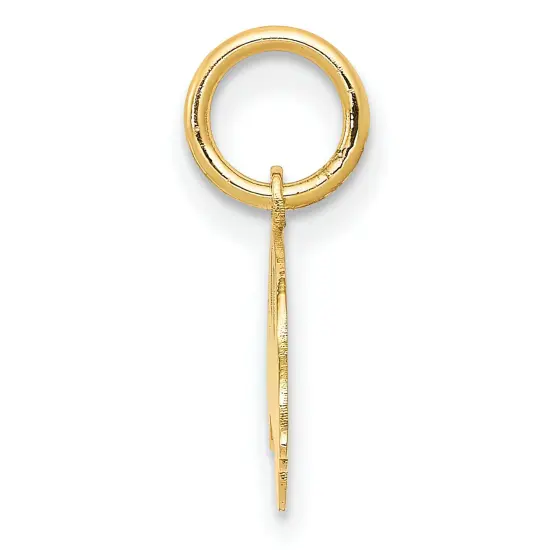 14K Yellow Gold Compact Car Charm Pendant Jewelry 15mm x 19mm {3}