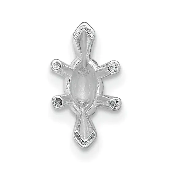 14K White Gold 6 Prong Marquise Center Head 5x9mm {2}