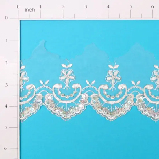 Vintage Floret Lace Trim Ivory {3}