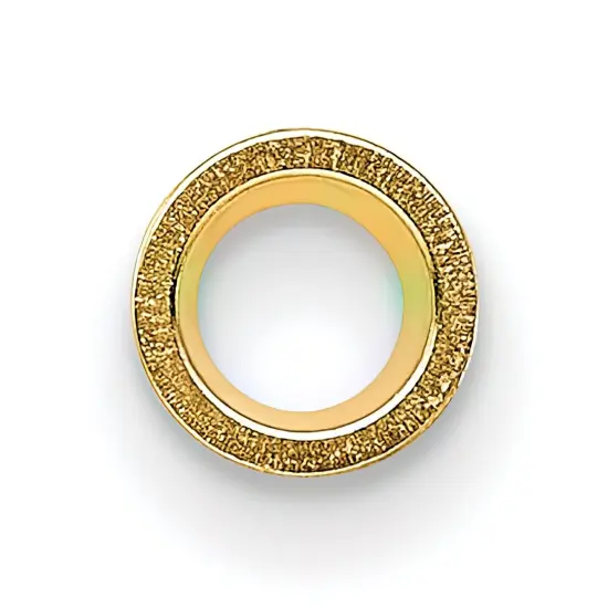 14K Gold Round Tapered Tube Bezel Setting 6.3mm {2}