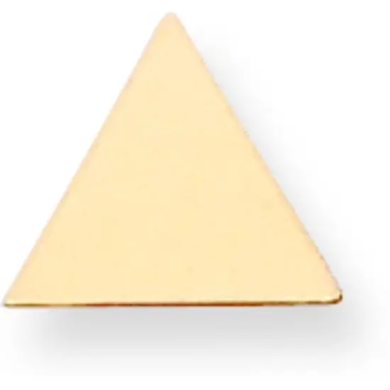 14K Gold Triangle Stamping Disc 0.018" {1}