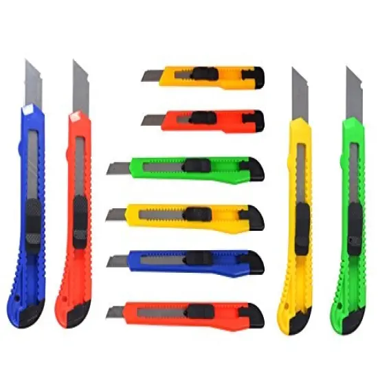 eZthings Heavy Duty Box Cutters Openers Utility Knives with Snap Off Blades Variety Knife Set {2}