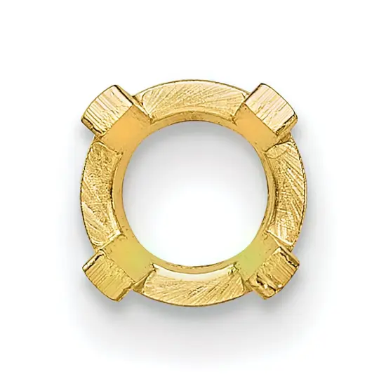 14K Gold 4 Prong Round Low Base Setting 2.5mm {2}