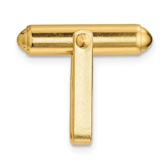 14K Gold Cuff Link Setting Religious New 17mm {1}