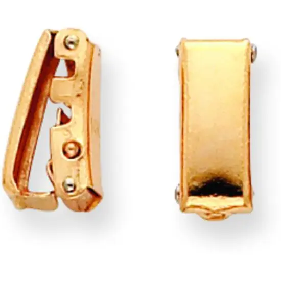 14K Gold Fold Over Clasp 14mm {1}
