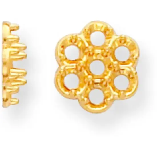 14K Gold Cluster Setting 1.7mm (x7) {1}