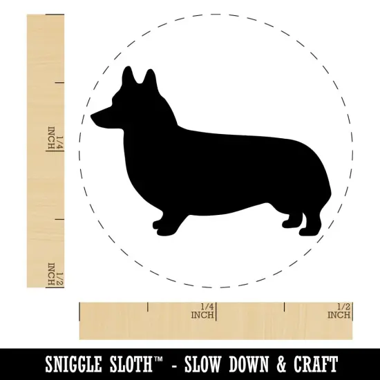 Pembroke Welsh Corgi Dog Solid Self-Inking Rubber Stamp for Stamping Crafting Planners UV {1}