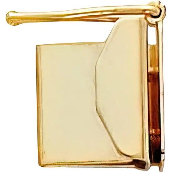 14K Gold Fold Over Clasp Replacement Tongue 8.9mm YG1843X {1}