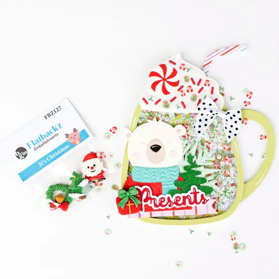 Buttons Galore Flatback Embellishments for Crafts - Candy Canes - 21 Pieces {3}