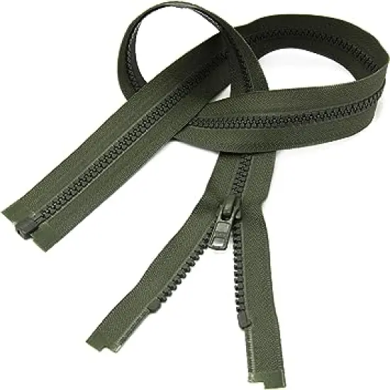 YKK 22" Vislon Zipper ~ YKK #5 Molded Plastic ~ Separating - 567 Olive Green (1 Zipper/Pack) {1}