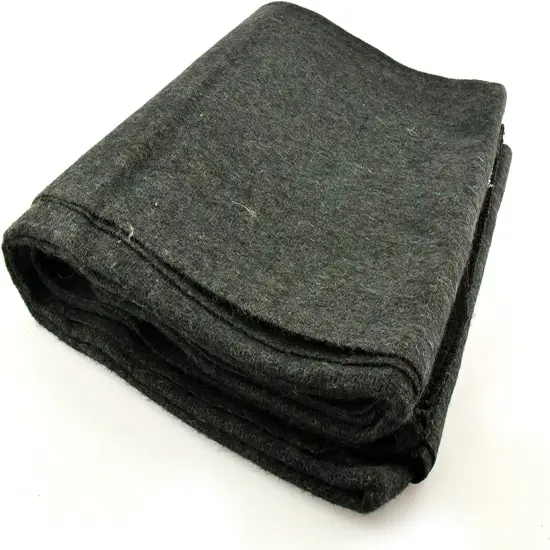 SE BI64846GN 64 X 84 Warm 4-lb. Blanket With 80 Wool Green {2}