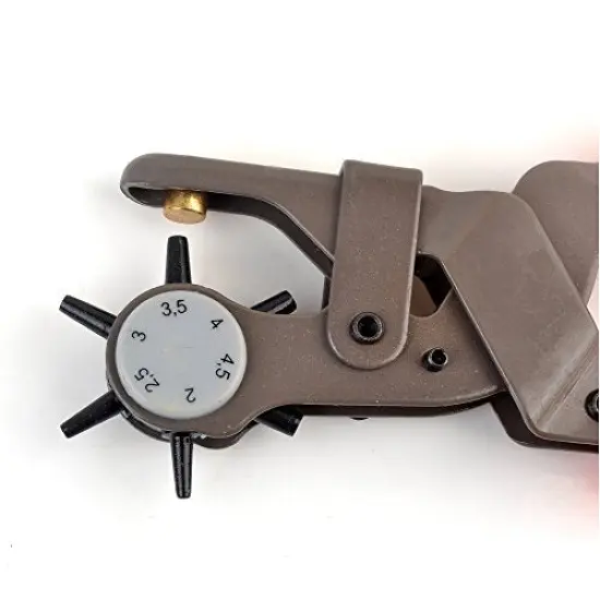 eZthings Professional Leather-Craft Punching Tool Revolving Punch Pliers Belt Leather Hole Puncher Professional Puncher {5}