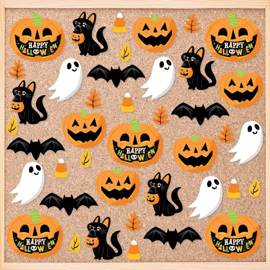 Big Dot of Happiness Spooky Halloween - DIY Classroom Decorations - Bulletin Board Cut-Outs - Set of 40 {1}