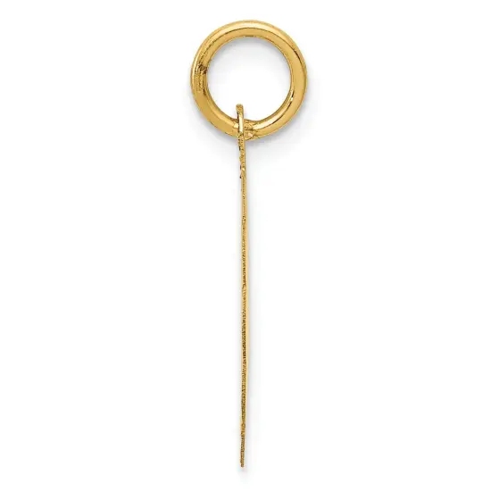 14K Gold I Love You More Than Yesterday Charm Pendant Jewerly 23mm x 15mm {4}