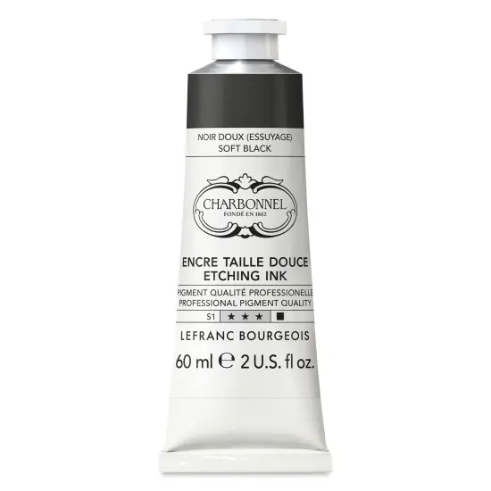 Charbonnel Etching Ink - Soft Black, 60 ml {1}