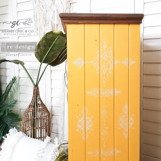 Decor Stamp - Tribal Prints 12"x12" sheet size, total 9 pcs {4}