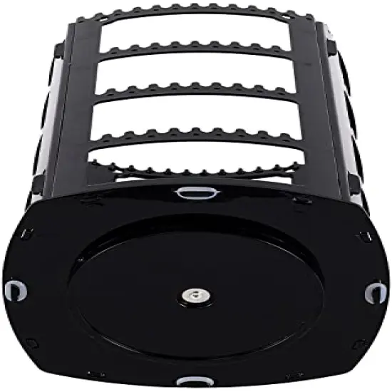 Sooyee 360 Rotating Earring Holder and Jewelry Organizer, 4 Tiers Jewelry Rack Display Classic Stand, 156 Holes and 160 Grooves for Necklaces Earrings Piercings, Black {5}