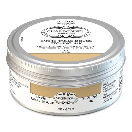 Charbonnel Etching Ink - Gold, 200 ml {1}